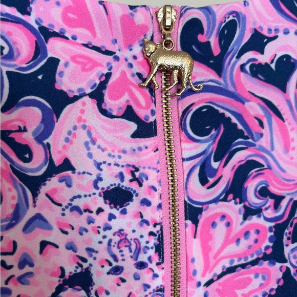 Lilly Pulitzer Kayla Stretch Dress Indigo Love You Bunches Valentine’s Day - Picture 3 of 6